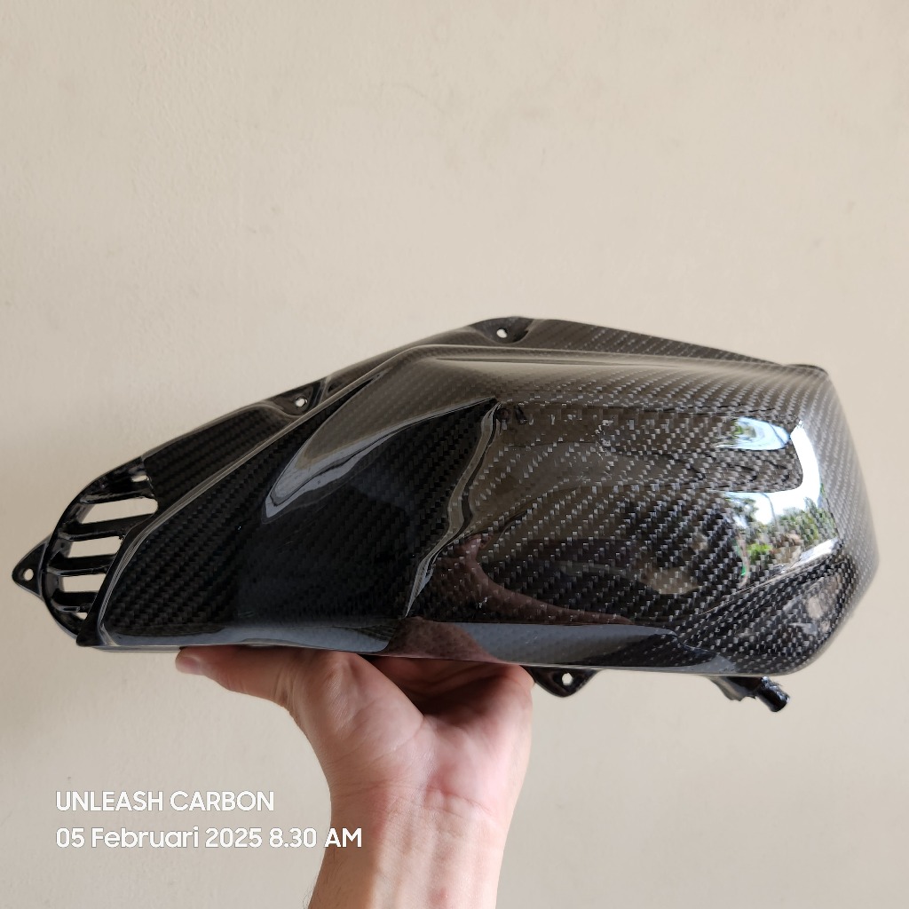 Cover Box Tutup Filter Udara Vario 150 Led New Carbon Kevlar