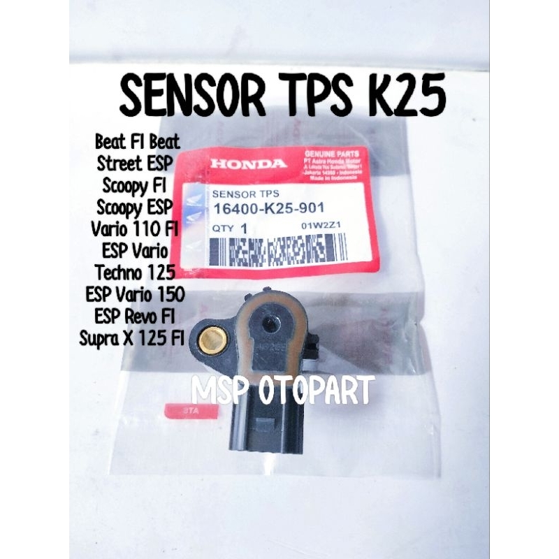 Sensor TPS K25 Kualitas Original Honda Beat FI Beat Street ESP Scoopy FI Scoopy ESP Vario 110 FI ESP