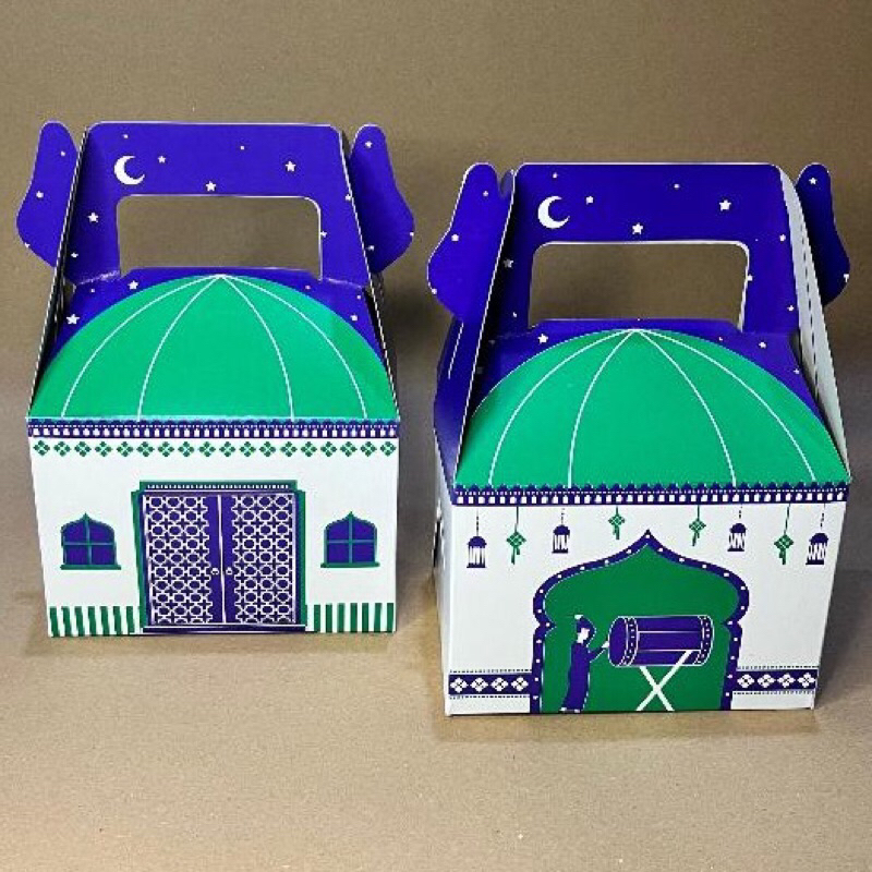 

( isi 5 pcs) Gable Box Lebaran/ Box Hampers Idul Fitri / Parcel Hari Raya