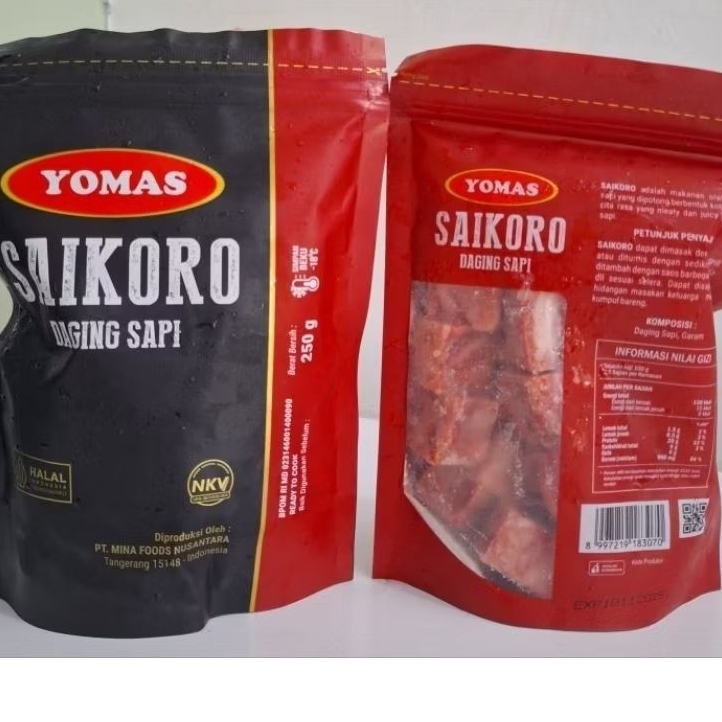 

Yomas Beef Saikoro 250gr