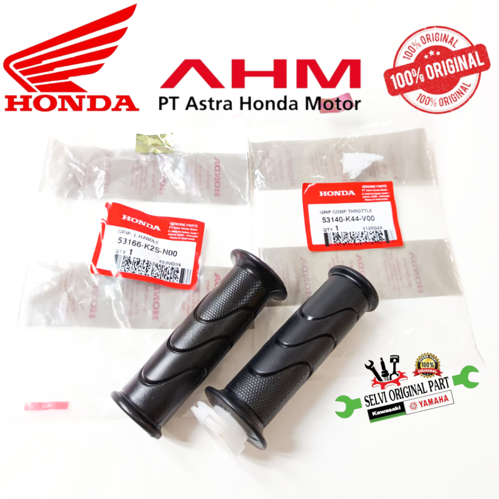 HANDGRIP KANAN KIRI HONDA  BEAT SCOOPY VARIO ORIGINAL AHM