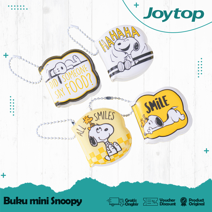 

JOYTOP Notebook Key Chain Mini Cute Snoopy/ Buku Tulis Kecil Notepad Gantungan Kunci