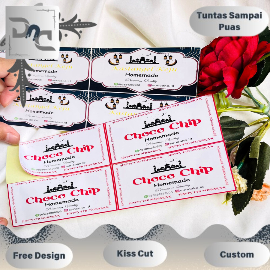 

Label Hampers Cookies Lebaran Idul Fitri Stiker Toples Kue Kering Free Desain Custom Bisa Ganti Nama