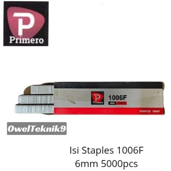 

OwelTeknik9 - Isi Staples 1006F (5000pcs) PRIMERO/Paku tembak Staples 1006F PRIMERO/Isi Refill Staples 1006F PRIMERO