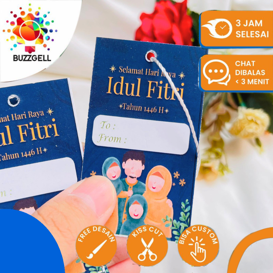

Hang tag lebaran idul fitri selamat berbuka puasa ramadan kartu ucapan selamat lebaran parcel satuan