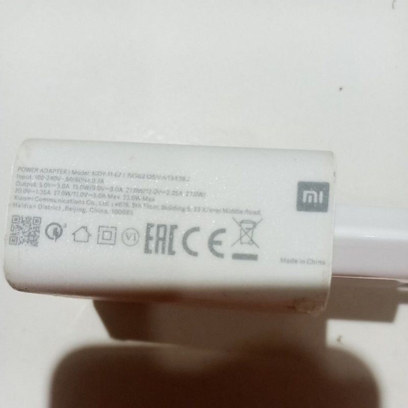 charger Xiaomi second original 33watt