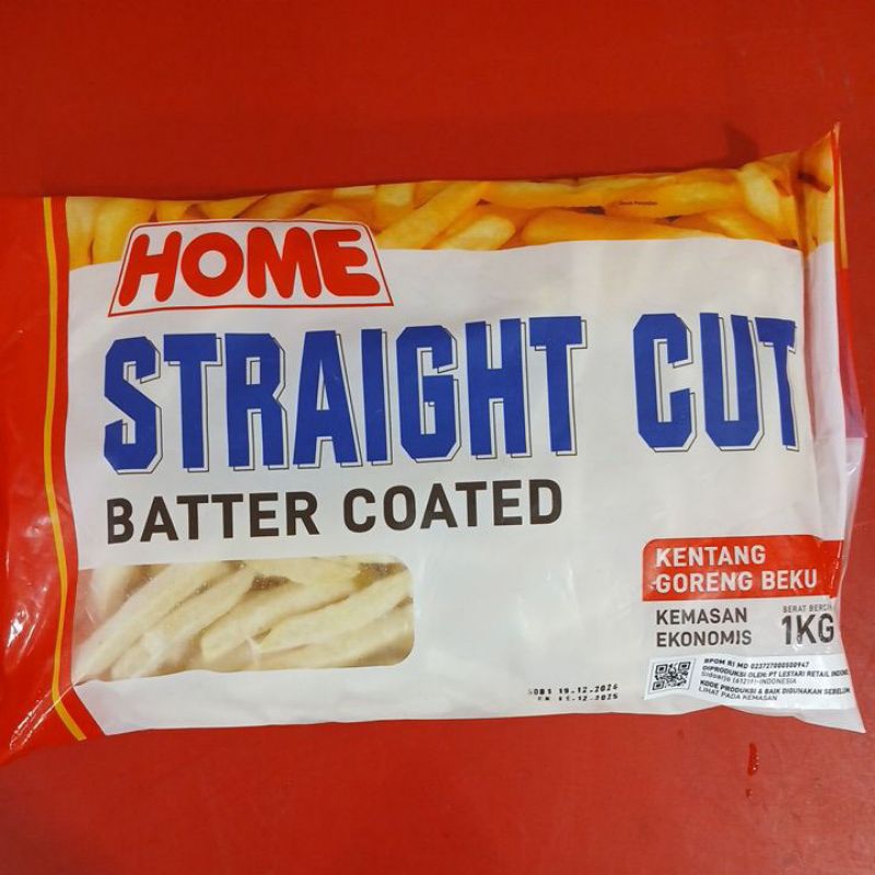 

HOME straight cut 1kg / kentang goreng beku