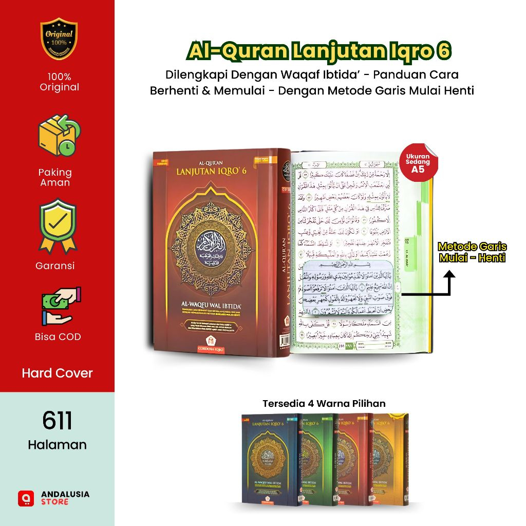 Alquran Lanjutan Iqro 6 Waqaf Ibtida