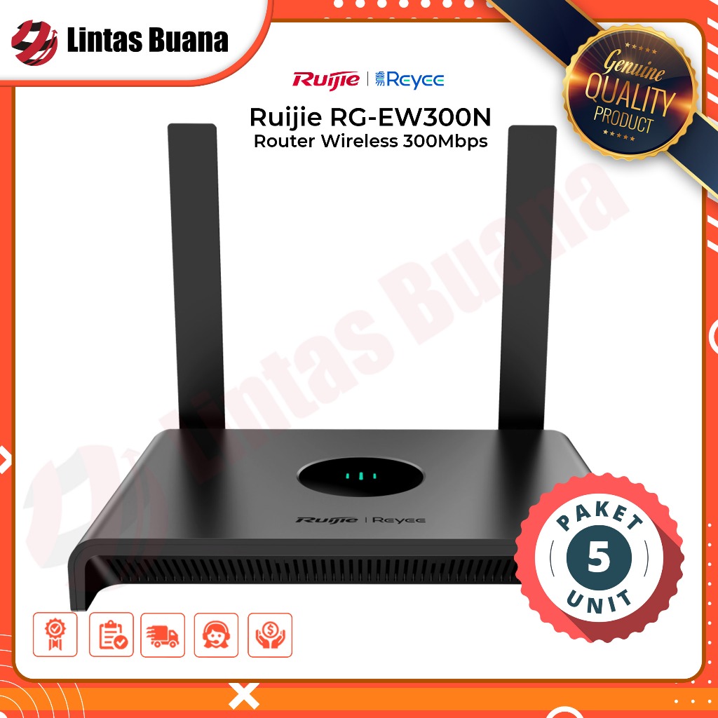 Ruijie RG-EW300N Router Wireless 300Mbps PAKET 5 UNIT