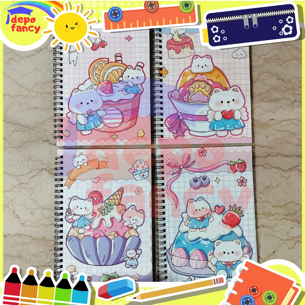 

Buku Spiral A5 32KXQB2088-936 60 lembar / Buku Tulis / Book Spiral / Buku Sekolah / Buku