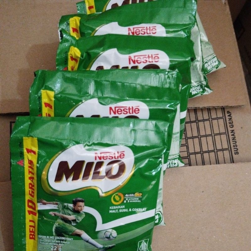 

milo saset 1renceng isi 10 + 1