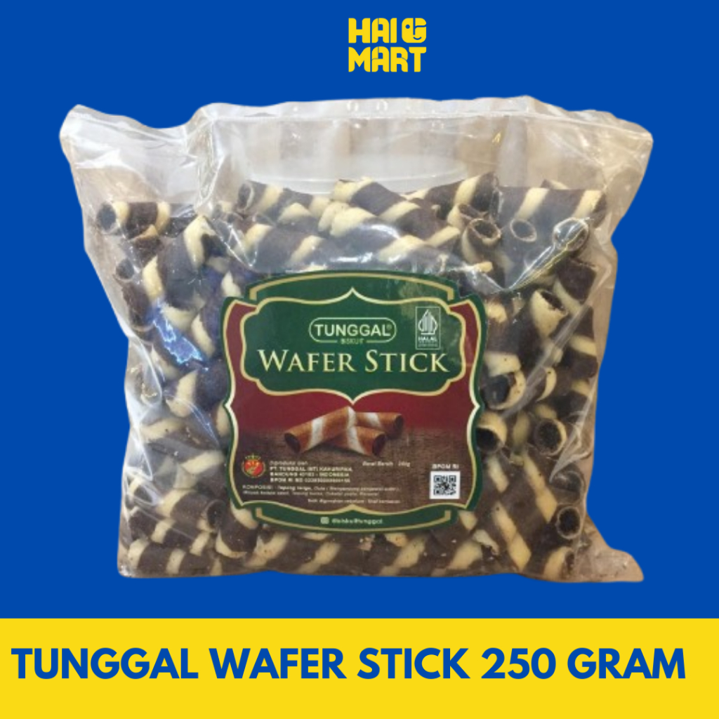 

TUNGGAL WAFER STICK ROLL 250 GRAM | WAFER STICK ROLL COKLAT VANILA