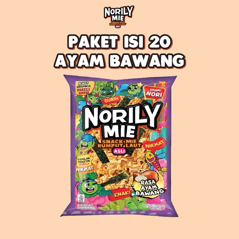 

Norily Mie 20gr - Paket Isi 20 Ayam Bawang