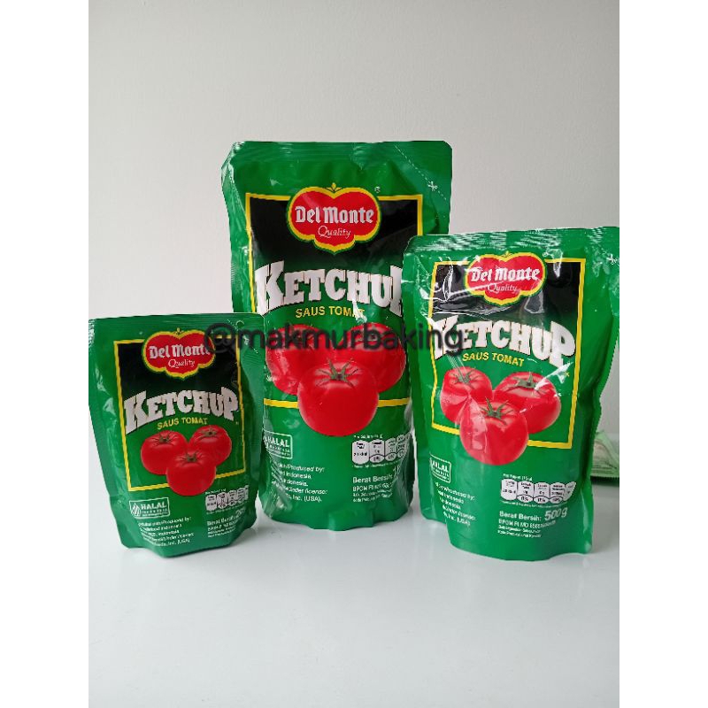 

Saus Tomat Delmonte Kemasan 1kg,500g,200g