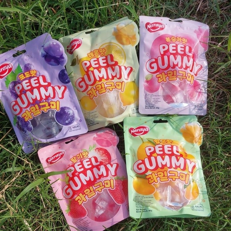 

Peel Gummy Naraya 80g / permen jelly lunak / permen jelly viral / jelly fruit candy