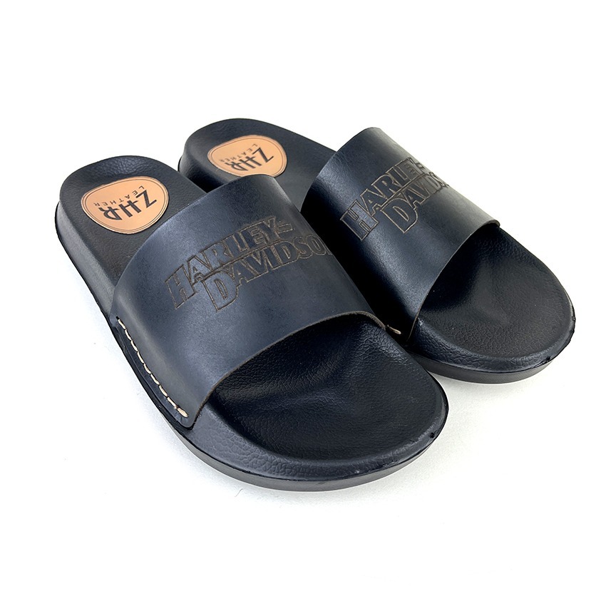 Sandal Kulit Pria Selop Ringan Bahan 100% Kulit Asli
