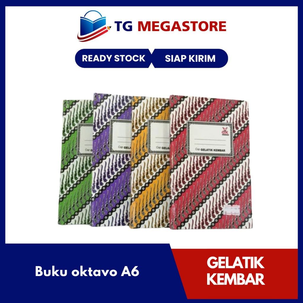 

Buku oktavo (A6) GELATIK KEMBAR Hard Cover isi 100 lembar