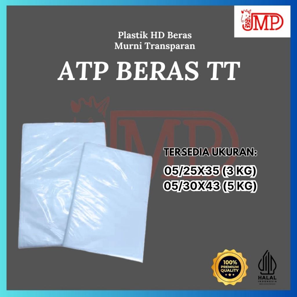 Plastik Beras HD | Kantong Beras Transparan | Plastik Beras 3 Kg & 5 Kg