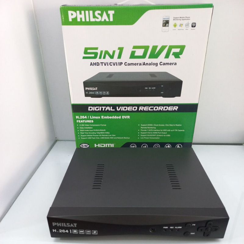 Philsat DVR Digital Video Recorder H.264 8 ch