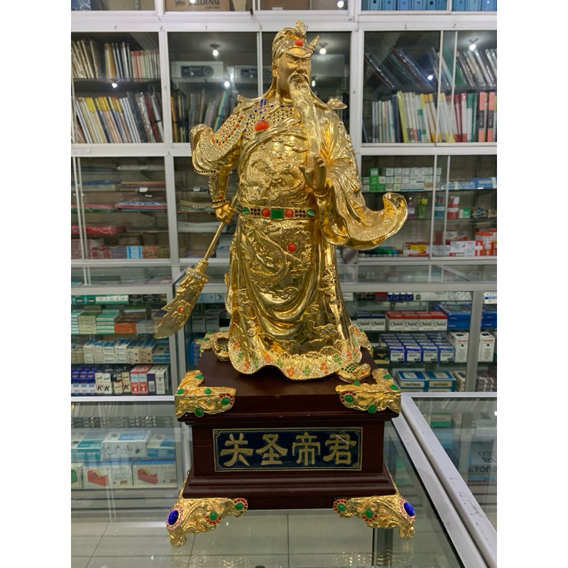 Patung Emas Mitologi Cina GUAN YU