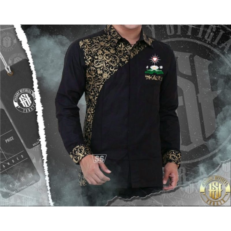 BATIK PSHT PANJANG - BATIK PSHT MOTIF WAYANG VIRAL - KEMEJA BATIK PRIA LENGAN PANJANG - KEMEJA BATIK