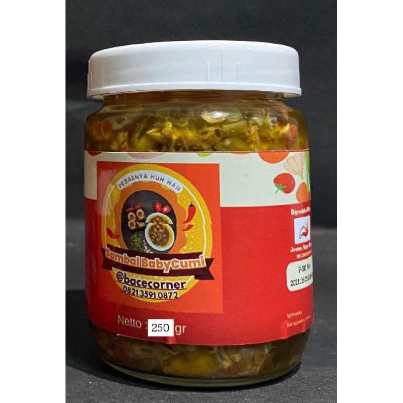 

SAMBAL BABY CUMI Level 10 Pedas (botol kaca)