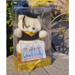 

(TANPA BONEKA) Kotak mika souvenir ukuran 12x12x25 Model Tas, Alas Karton