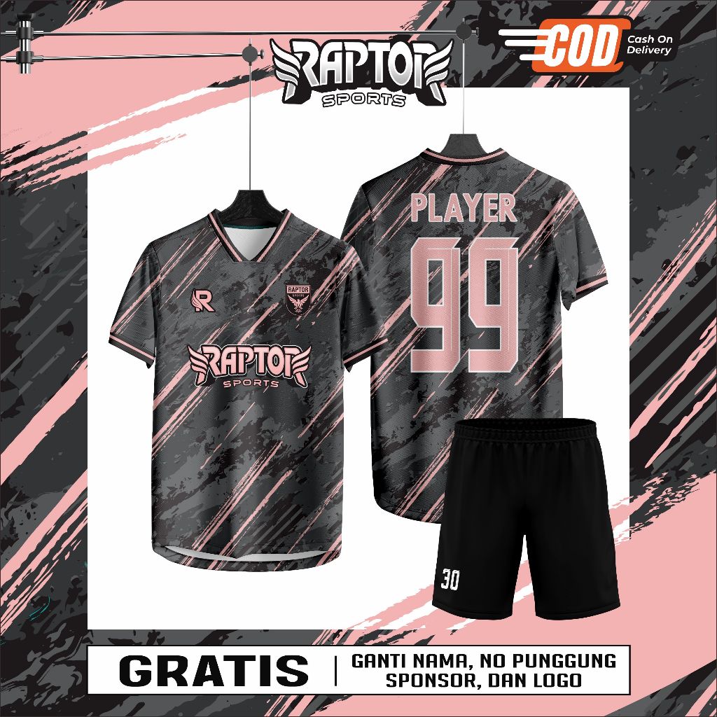 Jersey Futsal Full Printing Bebas Custom Design (BISA SATUAN)