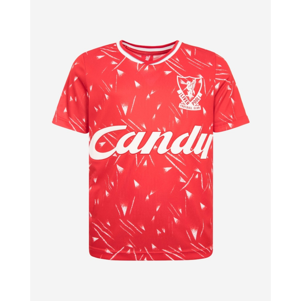 Liverpool FC Retro Infant Candy 89-91 Home Shirt Kids - Official LFC Jersey Original Anak