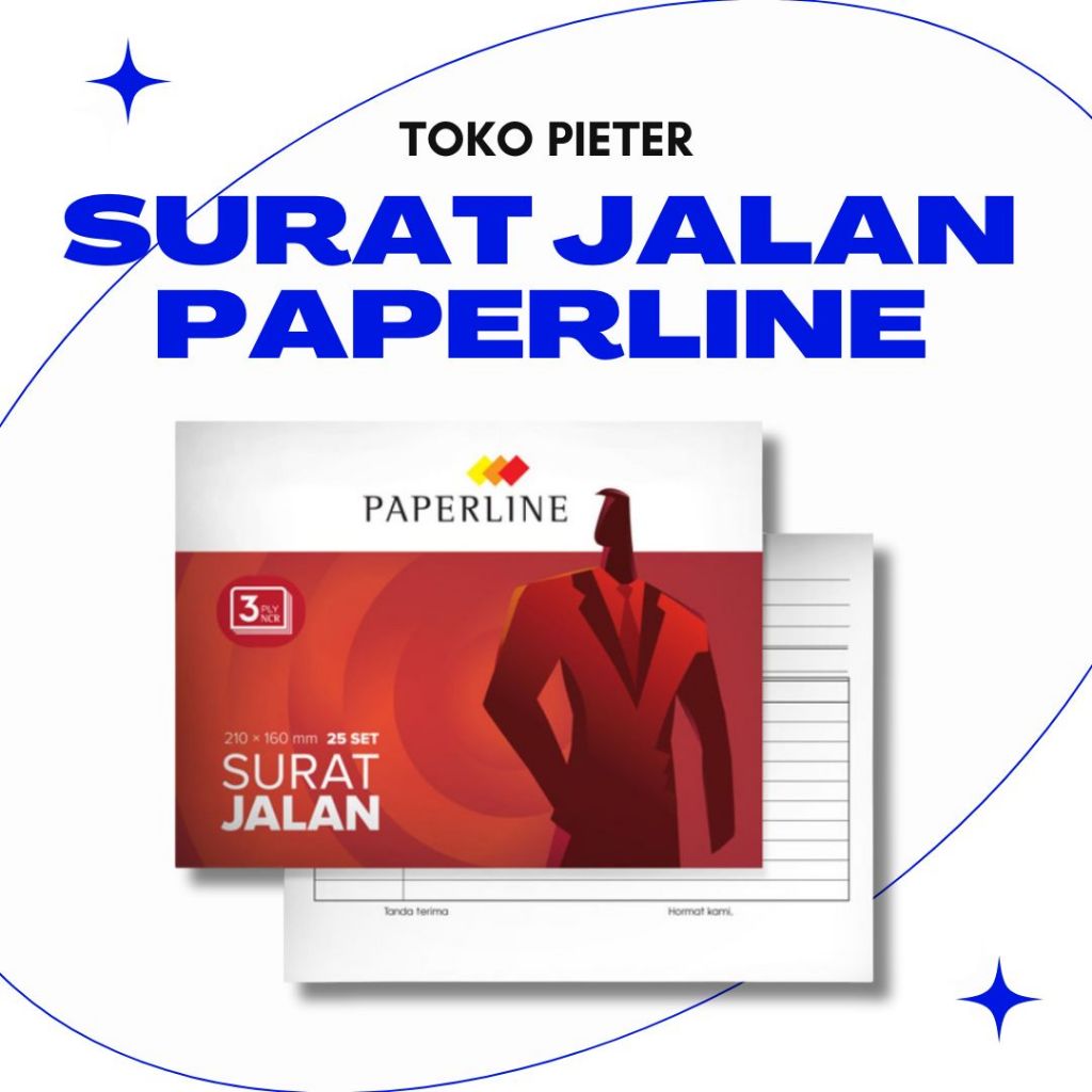 

(1PACK) SURAT JALAN PAPERLINE / Buku Surat Jalan PPL NCR Besar B3 3 PLY / 3 Rangkap isi 10 Surabaya