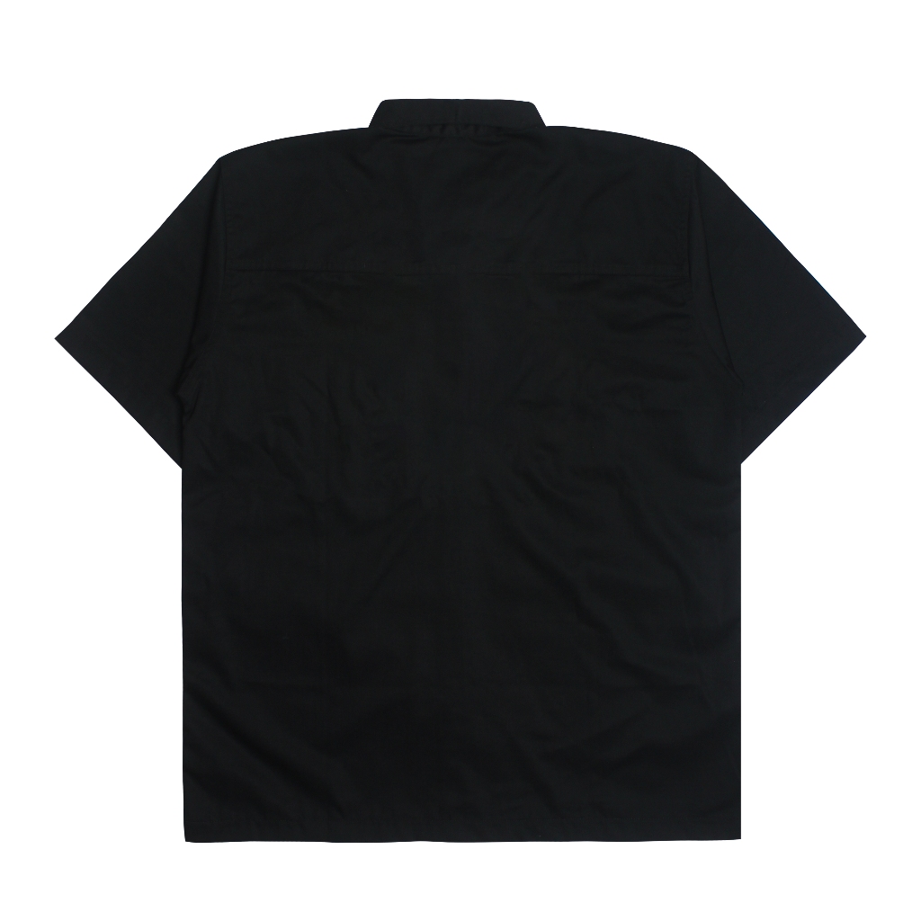Troy Company Work Shirt Workwear Black Electric Twins - Kemeja Kerja Workshirt Hitam WSP 2980