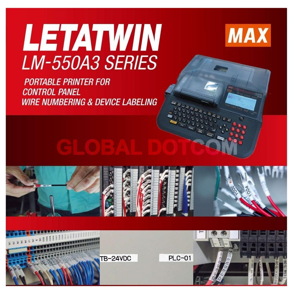 

PRINTER LABEL TUBING LETATWIN MAX LM550A