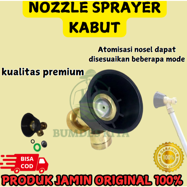 Nozzle Sprayer Kabut Nosel Kuningan Spuyer Adjustable Tangki Semprot Elektrik