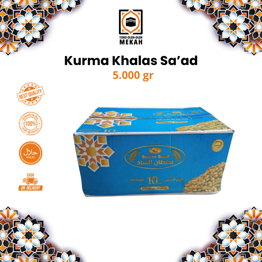 

Kurma Khalas Premium Oleh Oleh Haji Souvenir Umroh Dates Kering 5 & 10Kg