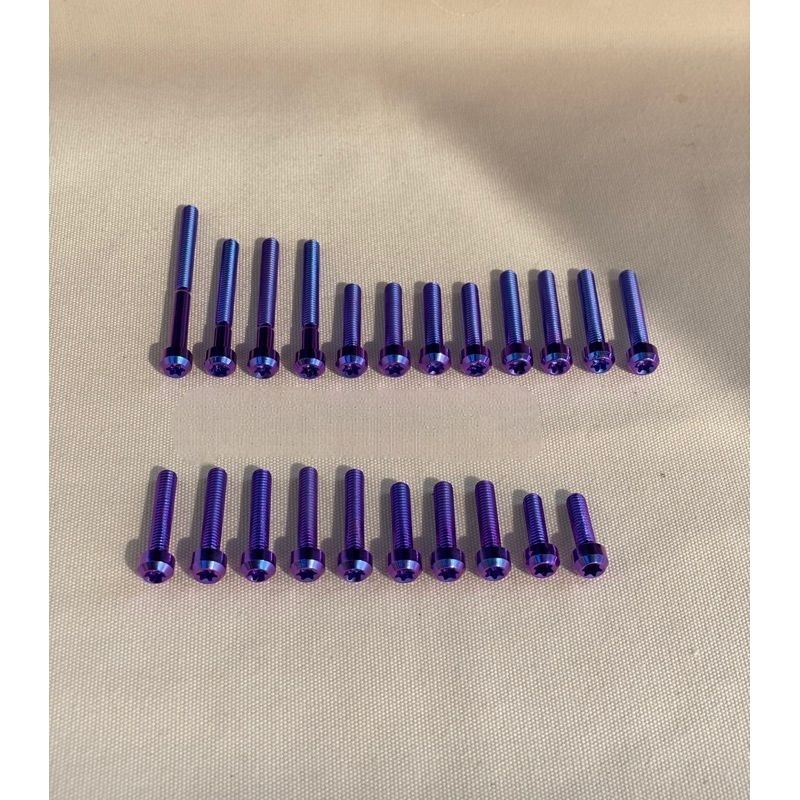 baut titanium gr5 fullset blok bak kalter kanan kiri ninja r rr kr sp150