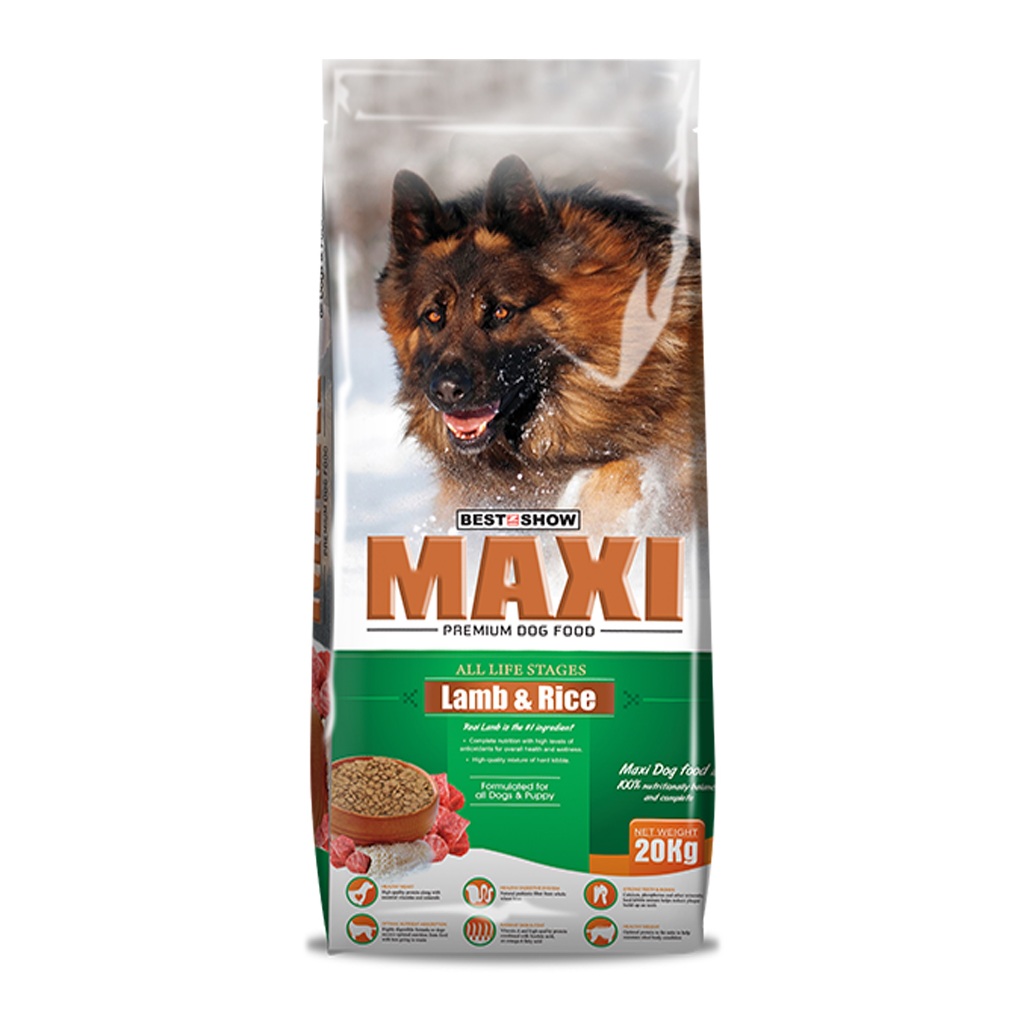 

23bagusmenshop - Petto BIS Maxi Dog Food Lamb & Rice 20kg Makanan Anjing Kering Premium