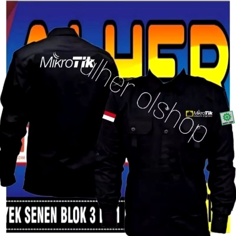 kemeja mikrotik network engineer baju mikrotik network engineer seragam mikrotik network engineer Pd