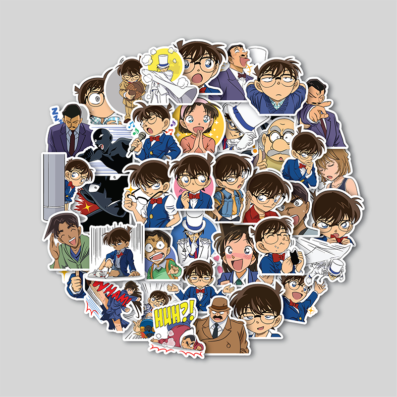 

STICKER PACK DETECTIVE CONAN | STIKER TUMBLER LAPTOP | STIKER KOPER HELM
