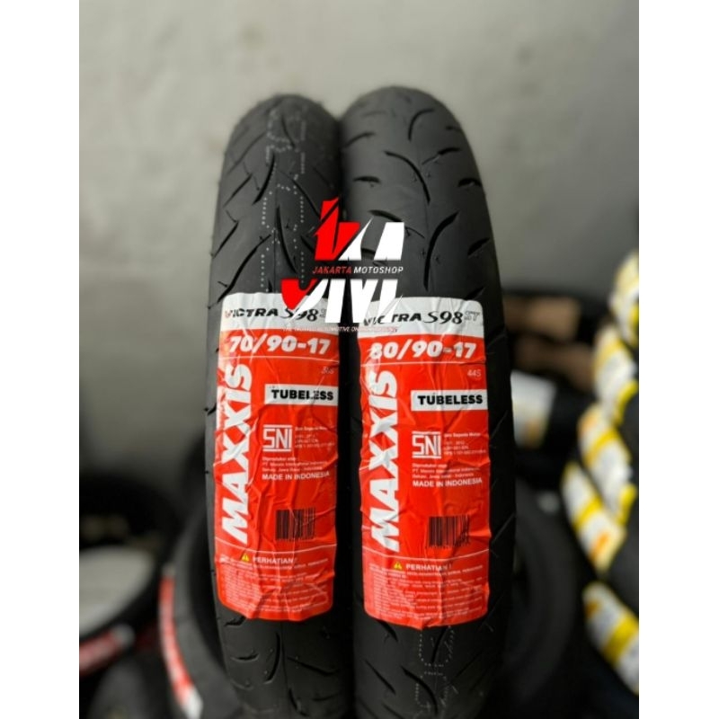 SEPASANG - Ban Maxxis Victra ST 70/90-17 & 80/90-17 Soft Compound - Tubless