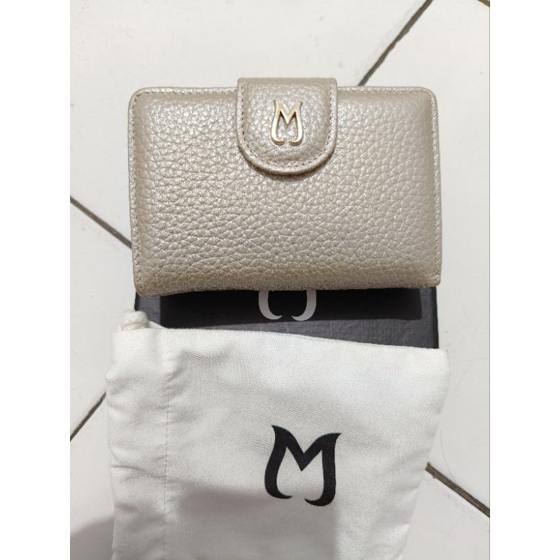 Dompet Kulit Jolly Mooij Metalic Champaign