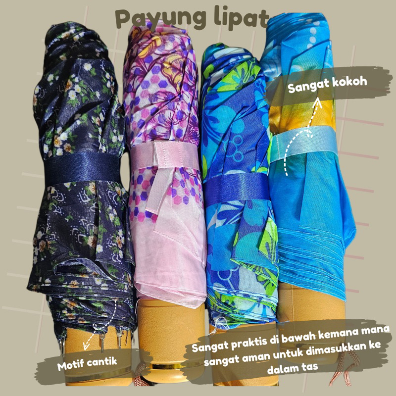 PAYUNG LIPAT / PAYUNG LIPAT 3 / PAYUNG LIPAT MOTIF BUNGA