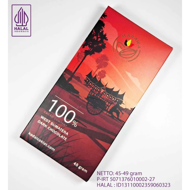 

DARK CHOCOLATE 100% | COKLAT DIET | COUVERTURE | COKLAT BATANG | KAKAO | 45-49gr