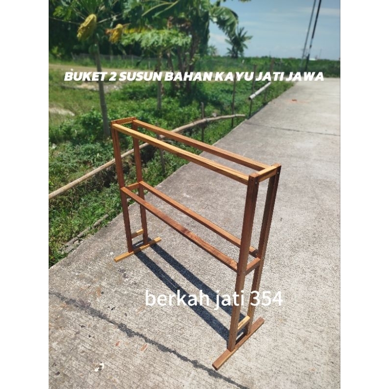 Rak buket bunga / rak buket /rak buket kayu jati