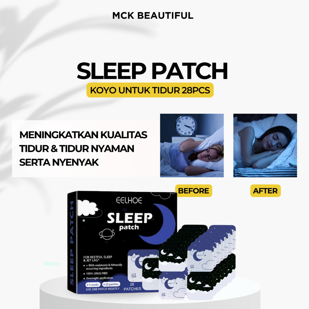EELHOE Sleep Patch 28pcs Sleep Aid Patch Relieve Insomnia Dysphoria Improve Sleep Improve Sleep Qual