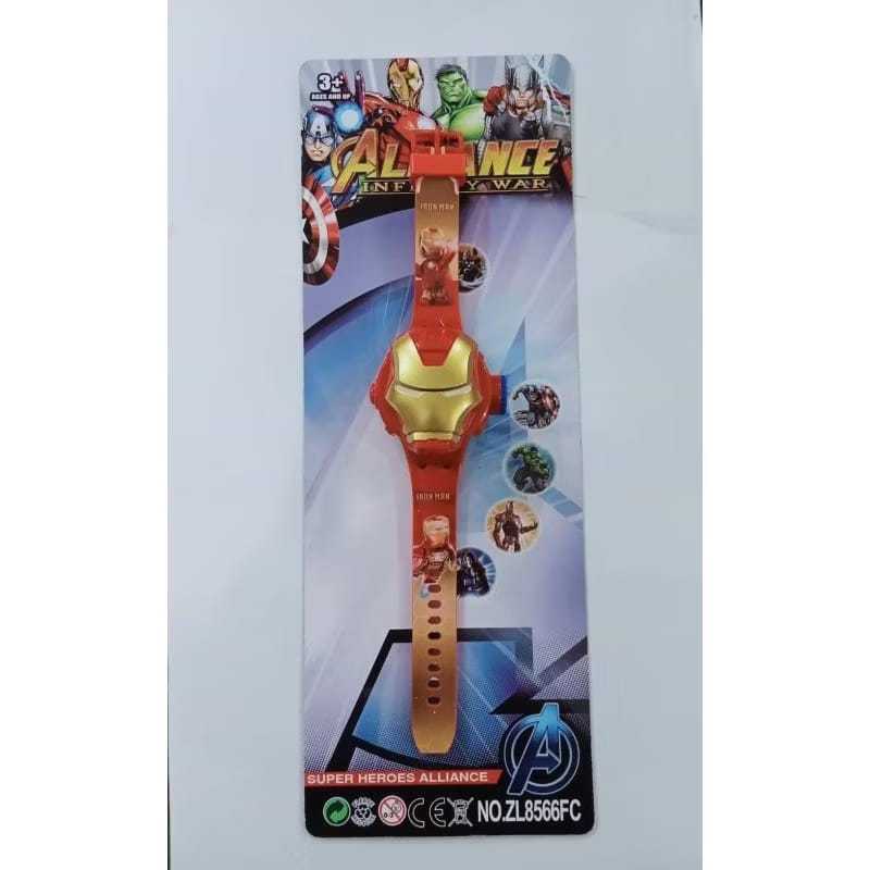 Jam Tangan Anak Laser Karakter Iron Man