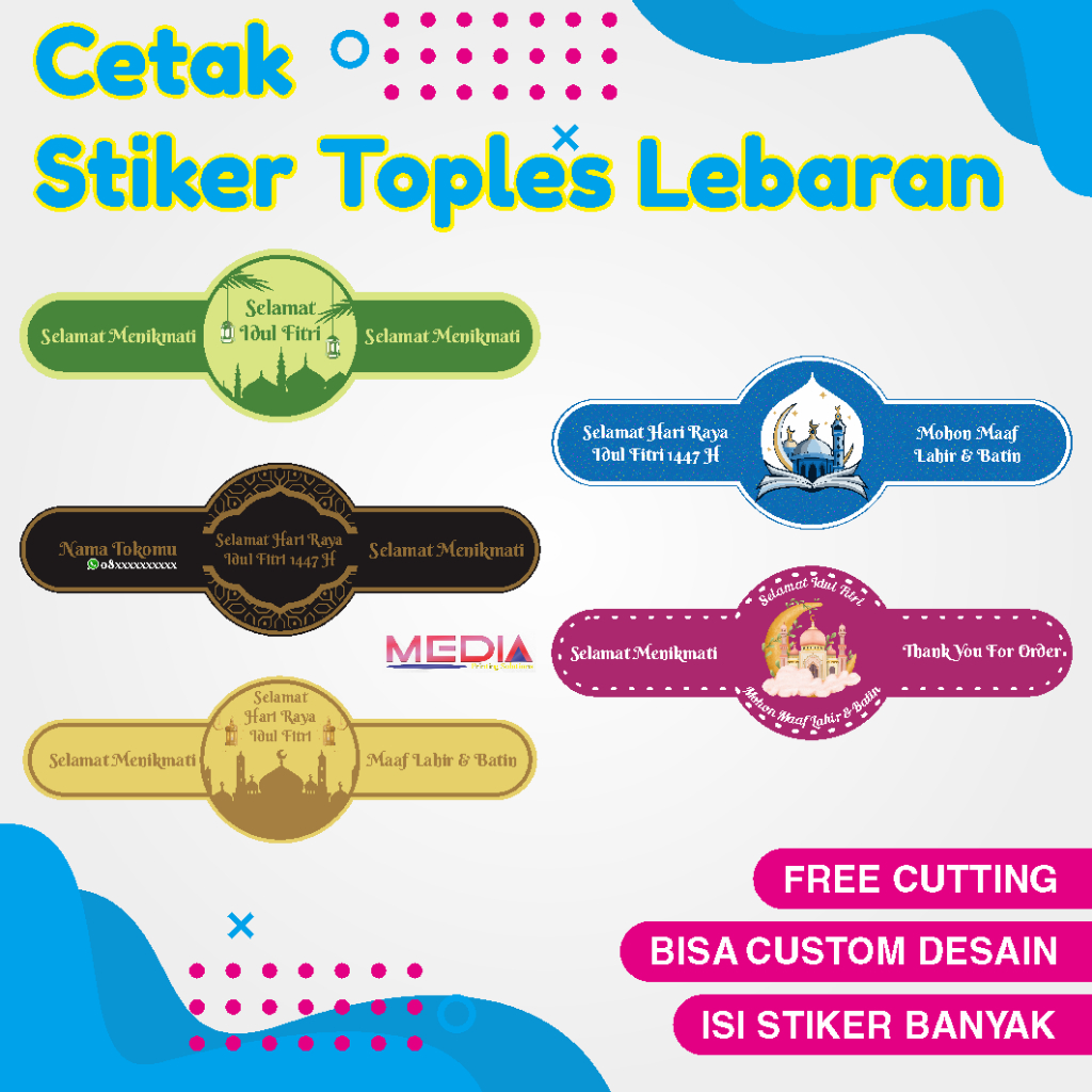

Stiker Segel Toples Kue Lebaran 2 Pita Sticker Label Makanan Idul Fitri