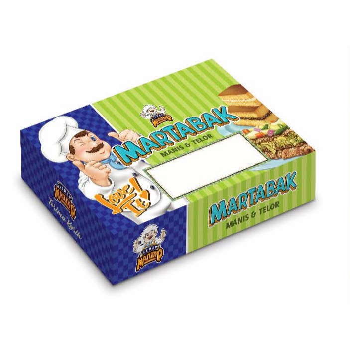 [SEDAP MANTAP MARTABAK 13.5] BOX 13.5X21 / KOTAK 13.5 X 21 / DUS TERANG BULAN 13.5X21X5 CM