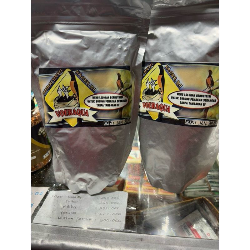 VOER AQUA PAKAN LOLOHAN ANAKAN MURAI BATU TERBAIK DENGAN BUTIRAN BESAR