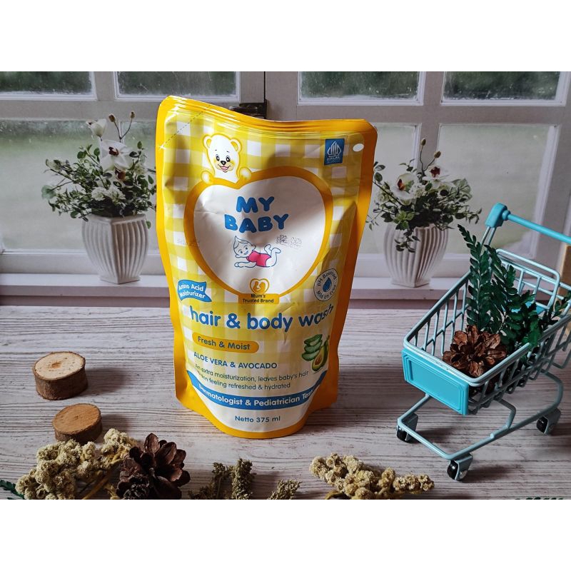 My baby hair & body wash 375 ml / My baby sabun mandi cair bayi 375 ml