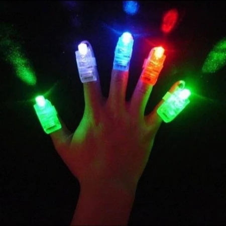 bestpromo [warungmainan] [wm267] led fingers, lampu senter jari, finger light party, cincin lampu